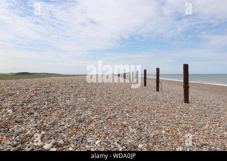 Salthouse Strand Küste, Norden Küste von Norfolk, England Stockfoto