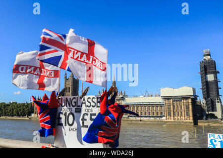 London, Großbritannien. 29. August 2019. Ein Blick auf den Palast von Westminster in Sonne gebadet, nachdem die Regierung die Königin gebeten hatte, zu suspendieren Parlaments wenige Tage nach der Mitglieder des Parlaments aus den Sommerpause im September und vor dem Brexit Frist bis zum 31. Oktober Kredit zu arbeiten: Amer ghazzal/Alamy leben Nachrichten Stockfoto