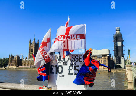 London, Großbritannien. 29. August 2019. Ein Blick auf den Palast von Westminster in Sonne gebadet, nachdem die Regierung die Königin gebeten hatte, zu suspendieren Parlaments wenige Tage nach der Mitglieder des Parlaments aus den Sommerpause im September und vor dem Brexit Frist bis zum 31. Oktober Kredit zu arbeiten: Amer ghazzal/Alamy leben Nachrichten Stockfoto