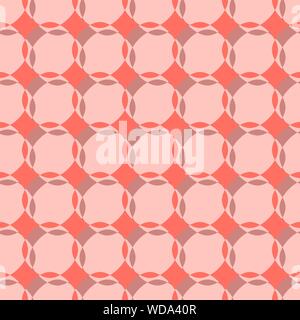 Nahtlose Muster mit abstrakten Formen der Darstellung ein Raster wirft einen Schatten. Die Abbildung ist in modischen Farben von 2019 gemacht. Vector EPS 10. Stock Vektor