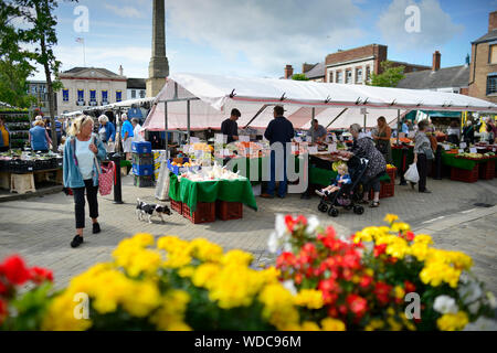 Ripon Markt North Yorkshire England Großbritannien Stockfoto