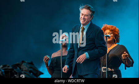 Bryan Ferry im Hyde Park in London, Juli 2019 Stockfoto