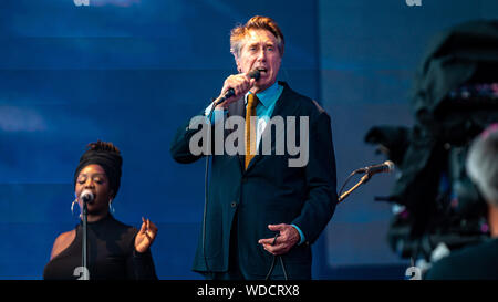 Bryan Ferry im Hyde Park in London, Juli 2019 Stockfoto