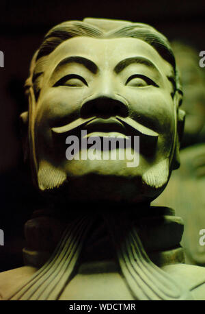 Terrakotta Armee allgemein im Mausoleum der Qin Shi Huang's in Xi'an, China. Stockfoto