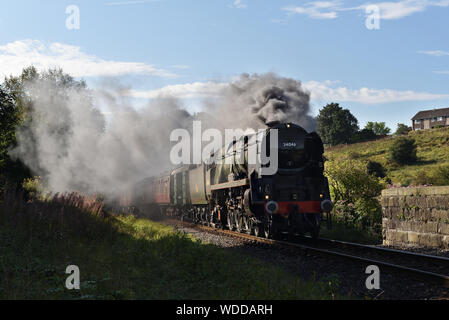 34046 in der Nähe von ramsbottom auf die ELR-PRÜFUNG Stockfoto