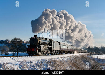 Schwarz 5 Nr. 44871 auf Grate mit einer Santa Besondere Stockfoto