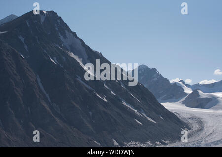 Potanin Gletscher im Altai Tavan Bogd Nationalpark, Mongolei Stockfoto