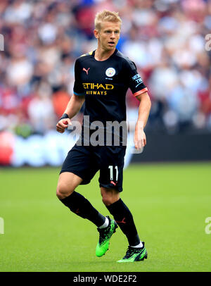 Von Manchester City, Oleksandr Sintschenko während der Premier League Match in London Stadion. Stockfoto