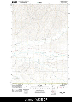 USGS Topo Karte Staat Washington WA Lowden 20110914 TM Wiederherstellung Stockfoto