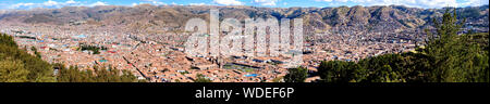 Arequipa, Cuzco, Panorama Blick auf die Stadt von Cristo Blanco Stockfoto