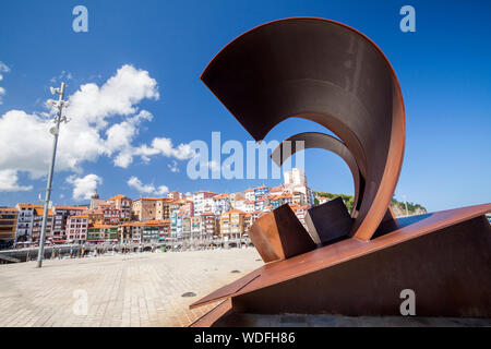 Bermeo Dorf in der Provinz Vizcaya, Baskenland, Spanien Stockfoto