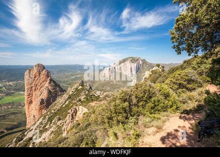 Mallos de Riglos, Riglos, La Hoya, Huesca, Spanien Stockfoto