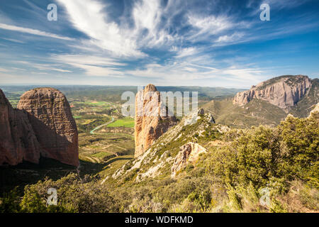 Mallos de Riglos, Riglos, La Hoya, Huesca, Spanien Stockfoto