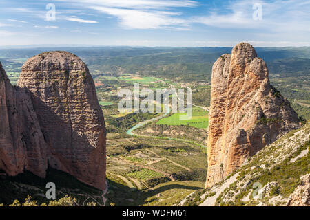 Mallos de Riglos, Riglos, La Hoya, Huesca, Spanien Stockfoto