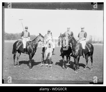 Geo. Gould's Polo Team Abstract / Medium: 1 Negativ: Glas 8 x 10 in. Stockfoto
