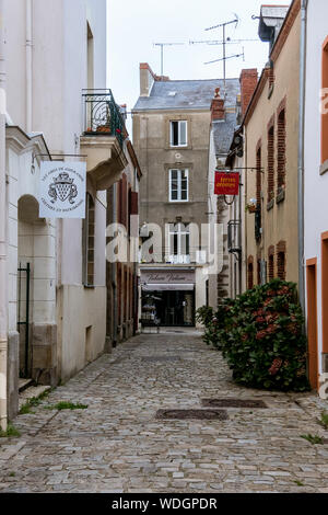 Schönen Straßen der Stadt Guérande in der französischen Bretagne Stockfoto