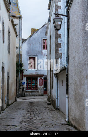 Schönen Straßen der Stadt Guérande in der französischen Bretagne Stockfoto