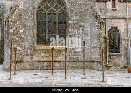 Schönen Straßen der Stadt Guérande in der französischen Bretagne Stockfoto