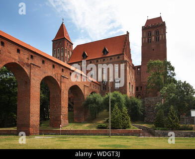 Schloss des Deutschen Ordens - Residenz des Bistums Pomesania in Kwidzyn. Polen Stockfoto