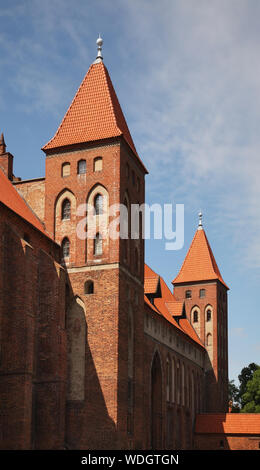 Schloss des Deutschen Ordens - Residenz des Bistums Pomesania und die Kathedrale des Hl. Johannes Evangelist in Marienwerder. Polen Stockfoto