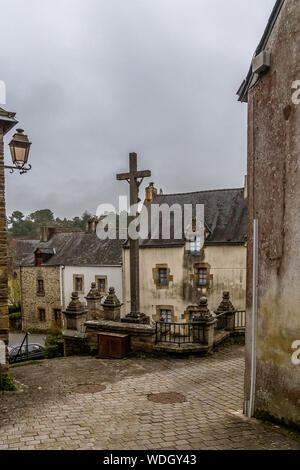 Rochefort-en-Terre ist eine französische Gemeinde im Departement Morbihan in der Bretagne Stockfoto