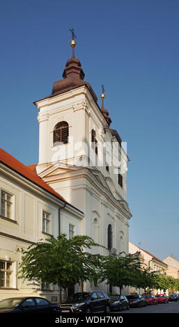 Kirche der Heiligen Dreifaltigkeit in Trnava. Slowakei Stockfoto