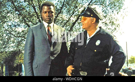 IN DER HITZE DER NACHT 1967 United Artists Film mit Sidney Poitier und Rod Steiger links Stockfoto