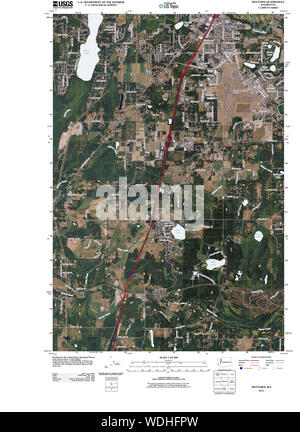 USGS Topo Karte Staat Washington WA Maytown 20110429 TM Wiederherstellung Stockfoto