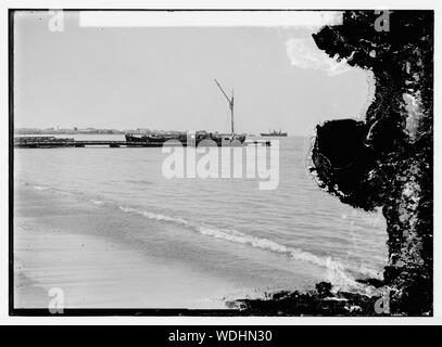 Deutsche Bagdadbahn, 190 . Die deutsche Pier in alexandrette Abstract / Medium: G. Eric und Edith Matson Fotosammlung Stockfoto