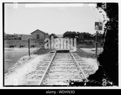 Deutsche Bagdadbahn, 190 . Die Grenze zwischen der französischen und deutschen Linien in Aleppo Abstract / Medium: G. Eric und Edith Matson Fotosammlung Stockfoto