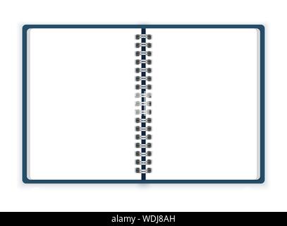 Offene Spirale notebook Vector Stock Vektor