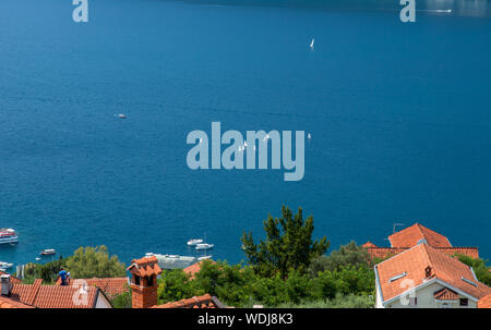 Blick von der spanischen Festung Herceg Novi in Montenegro Stockfoto