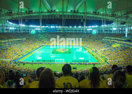 Confederations Cup 2013 Finale: Spanien 3-0 Brasilien, Maracana-stadion, Rio de Janeiro, Brasilien Stockfoto