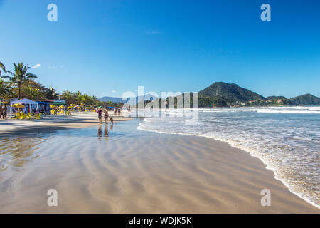 Praia Grande, Nordküste, Ubatuba, São Paulo, Brasilien Stockfoto