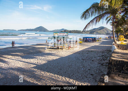 Praia Grande, Nordküste, Ubatuba, São Paulo, Brasilien Stockfoto