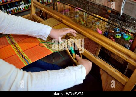 Typische Webstuhl - House Museum in Veliko Tarnovo - Bulgarien Stockfoto