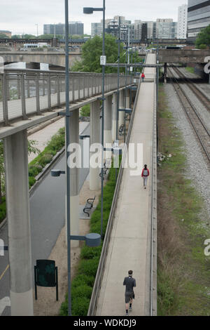 Schuylkill Banks River Trail in Philadelphia PA Stockfoto