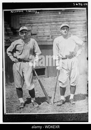 Glenn Killinger & Hinkey Haines, Interessenten mit New York AL (beide pro Football Spieler) (Baseball) Abstract / Medium: 1 Negativ: Glas 5 x 7 in. oder kleiner. Stockfoto