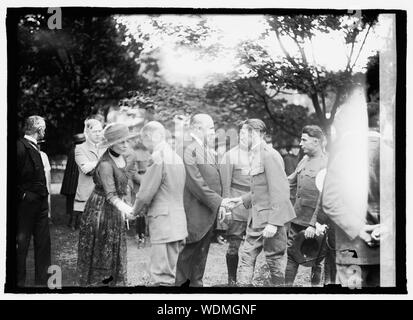 Gordon Partei für Verwundete im White House, 6/8/21 Abstract / Medium: 1 Negativ: Glas 5 x 7 in. oder kleiner Stockfoto