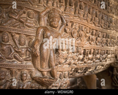 Der Tempel, ein Wildschwein Varaha Inkarnation des Gottes Vishnu, Khajuraho Gruppe von Denkmälern, Khajuraho, Madhya Pradesh, Indien, Asien Stockfoto