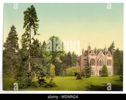 Gotische Haus I, Park von Wörlitz, Sachsen-Anhalt, Deutschland Titel von den Detroit Publishing Co., Katalog J - Ausland Abschnitt. Detroit, Mich.: Detroit fotografische Gesellschaft, 1905. Drucken Art.Nr. 1713. Teil: Blick auf Deutschland in den Photochrom Print Collection. Stockfoto
