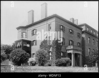 Gnade Denio Litchfield's Home, 2010 Massachusetts Ave., N.W. Washington, D.C. Abstract / Medium: 1 Foto: cyanotypie. Stockfoto