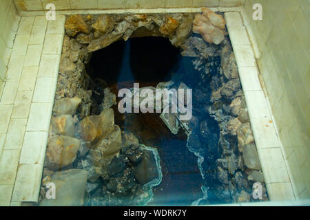 Heißes Wasser Hohlraum, Hot Springs Nationalpark, Arkansas Stockfoto
