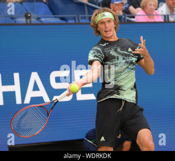 New York Flushing Meadows US Open 2019 29/08/19 Tag 4 Alexander Zverev (GER) in der zweiten Runde Foto Anne Parker International Sport Fotos Ltd/Alamy leben Nachrichten Stockfoto