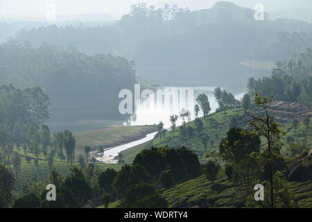 (Anayirankal anayirangal Dam Dam) - Eine der besten Attraktionen in Munnar Stockfoto