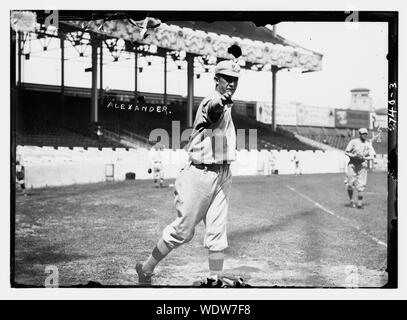 Grover Cleveland Alexander, Philadelphia NL (Baseball) Abstract / Medium: 1 Negativ: Glas 5 x 7 in. oder kleiner. Stockfoto