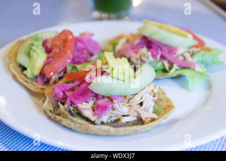 Panuchos, Lebensmittel Yucatan-Mexico Stockfoto