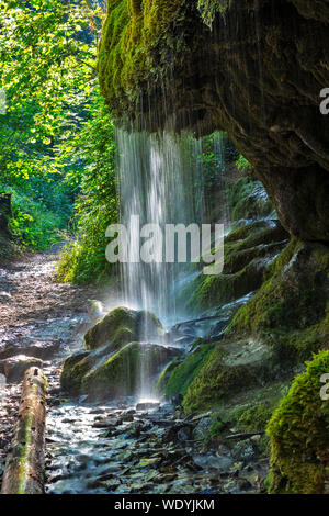 Moos Wasserfall Wutachschlucht Schlucht, Schwarzwald, Baden-Württemberg, Deutschland, Stockfoto