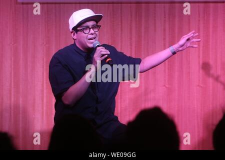 Die Jonathan Larson Projekt-CD Release Feier statt bei Barnes & Noble Buchhandlung. Mit: George Salazar Wo: New York, New York, United States Wann: 30 Aug 2019 Quelle: Joseph Marzullo/WENN.com Stockfoto