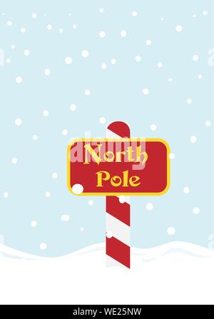 Nordpol mit Schnee, Vektor, Abbildung Stock Vektor